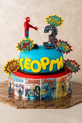 Детска Торта Спайдърмен Двуетажна - D8