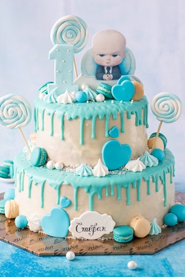 Детска Торта Бейби Бос Двуетажна - D11