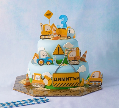 Детска Торта Превозни Средства -  Двуетажна - D21