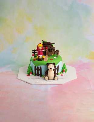 Детска Торта Маша и Мечока - D48