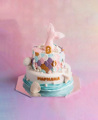 Детска Торта с Опашка на Русалка - D54