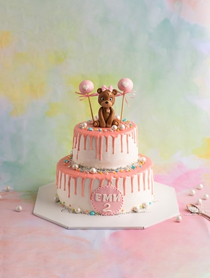 Детска Торта с Мече и Балони - D75