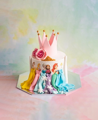 Детска Торта Принцеси и Корона - D73
