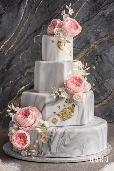 Сватбена Торта Мраморен Разкош - S6