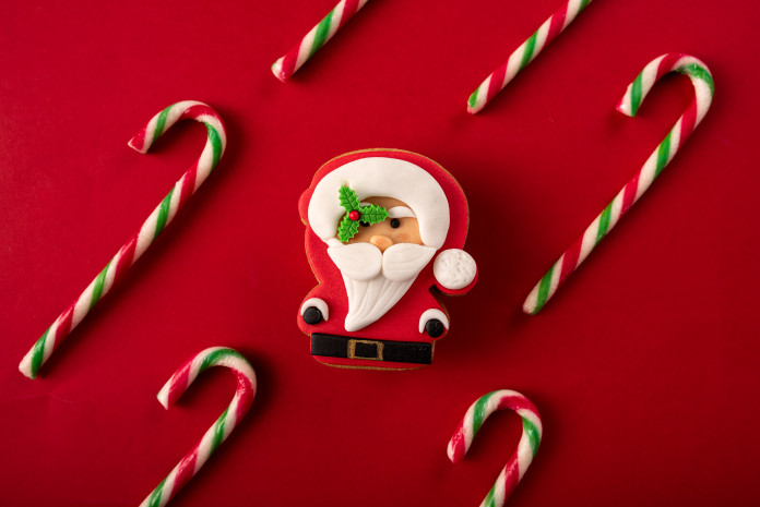 Декорирана бисквита "Дядо Коледа"