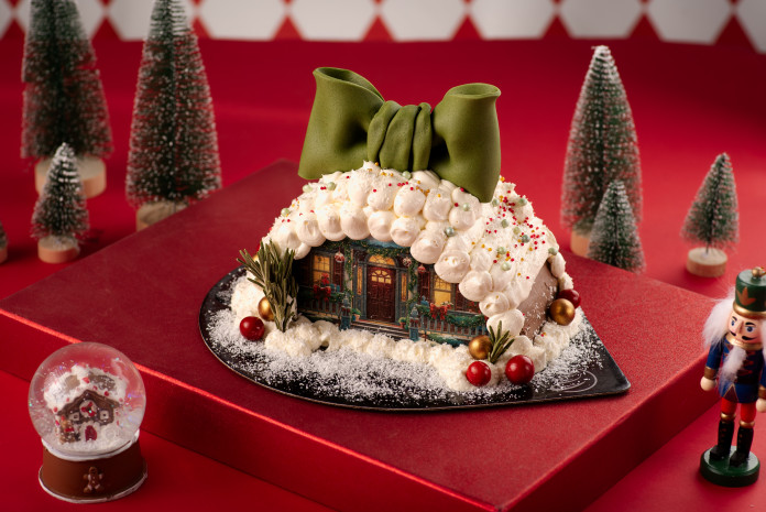 Торта "Коледна къща"