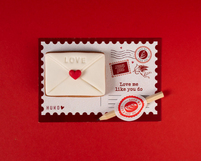 Бисквитка с Картичка „Любовно писмо“