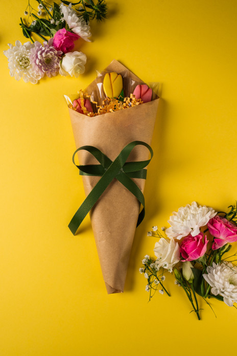 Букет три бискивити лалета 