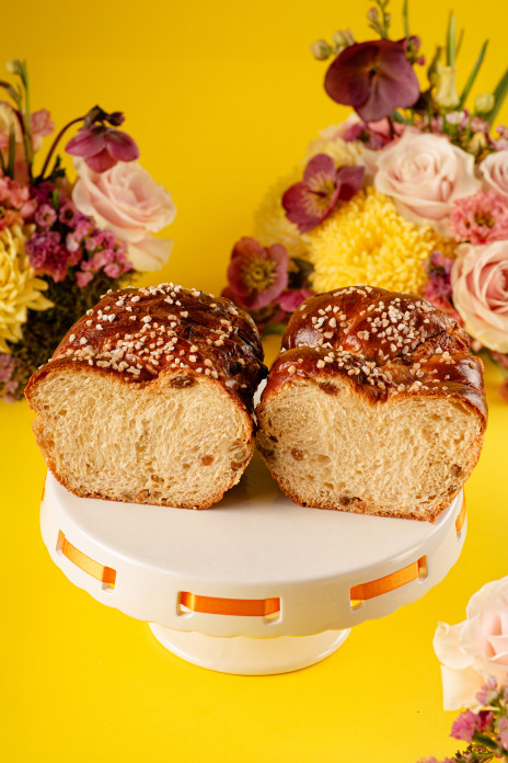 Великденски Козунак с Крем и Стафиди