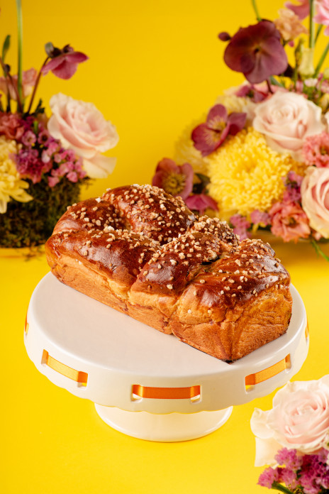 Великденски Козунак с Мармалад и Орехи