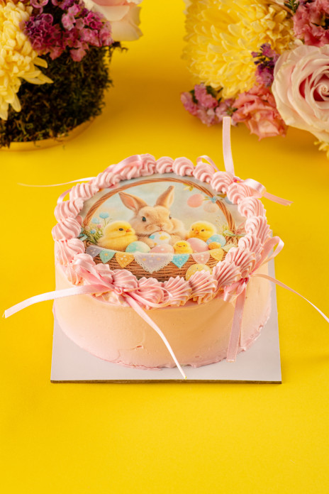 Великденска Торта Бенто „Зайче с пиленца“
