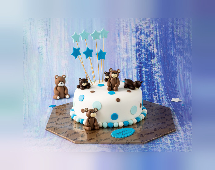 Детска Торта с Мечета и Звезди - D19