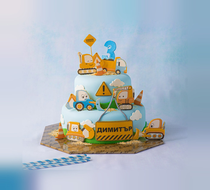 Детска Торта Превозни Средства -  Двуетажна - D21