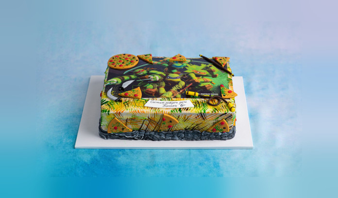 Детска Торта със Снимка Костенурките Нинджа - D41