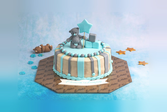 Детска Торта с Мече и Звезда - D45