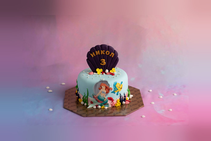 Детска Торта Ариел с Мида - D62