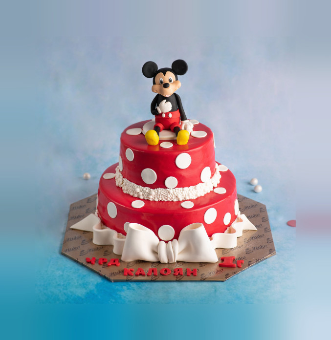 Детска Торта Мики Маус на Точки - D40