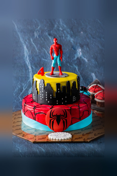 Детска Торта Спайдърмен - Двуетажна - D24